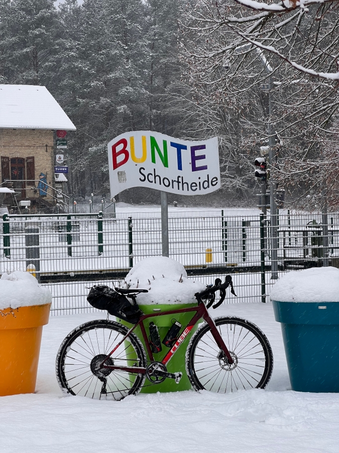 Snowcycling zwischen Werbellinsee und Finowfurt